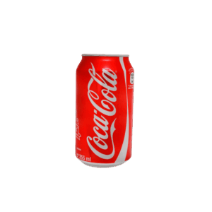 Lata de refresco de cola Coca-Cola de 355 ml.