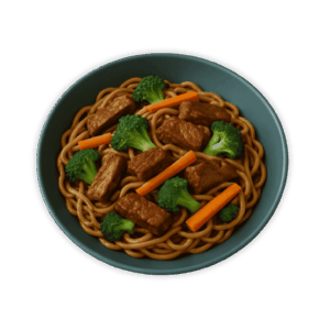 Miércoles de tallarines con res y soya